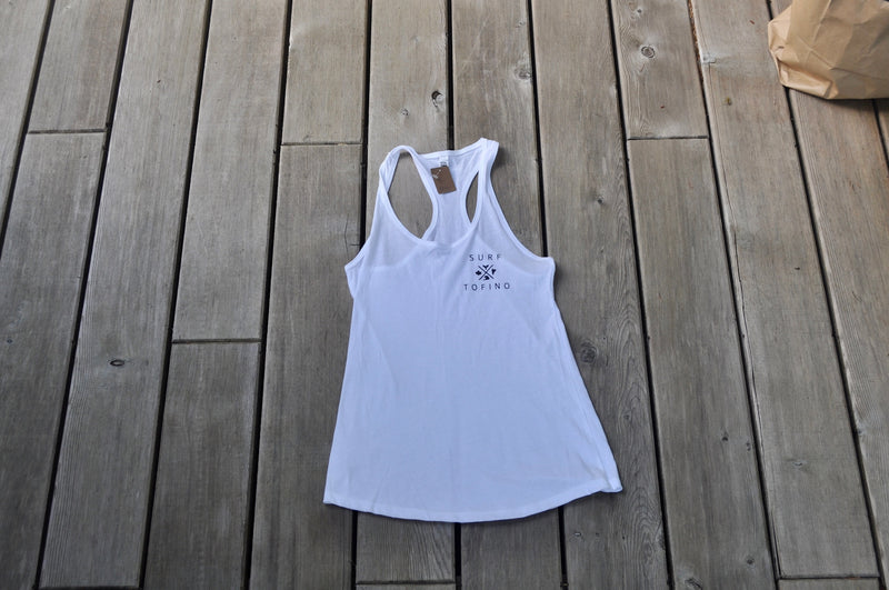 Surf Tofino White Tank Top