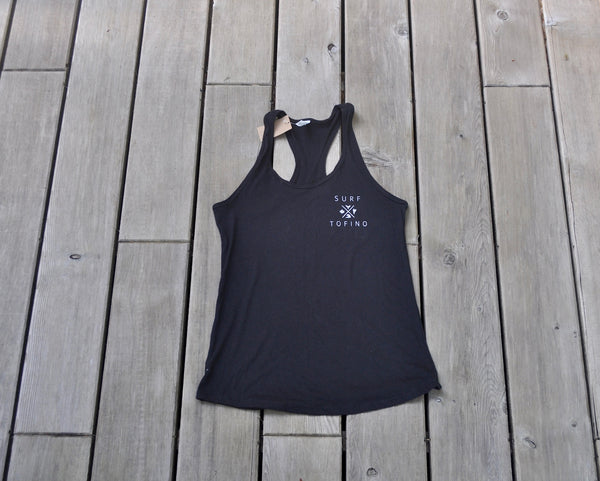 Surf Tofino Black Tank Top