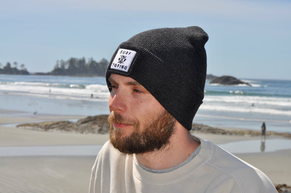 Surf Tofino Black Beanie