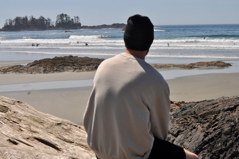 Beige Surf Tofino Crewneck